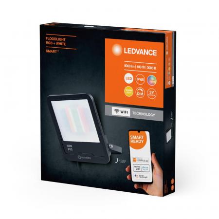 LEDVANCE SMART+ Outdoor WiFi Strahler 100 Watt IP65 RGBW Farbwechel App-Steuerung